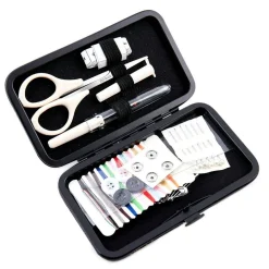 Black & Gold Notions Faux Leather Sewing Kit by Loops & Threads®