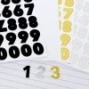 Black, Gold, Silver & White Block Number Stickers by Recollections™