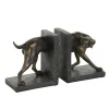 7" Black Greyhound Decorative Bookend Set