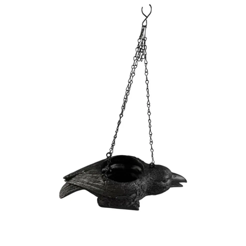 11.5" Black Hanging Crow Planter by Ashland®