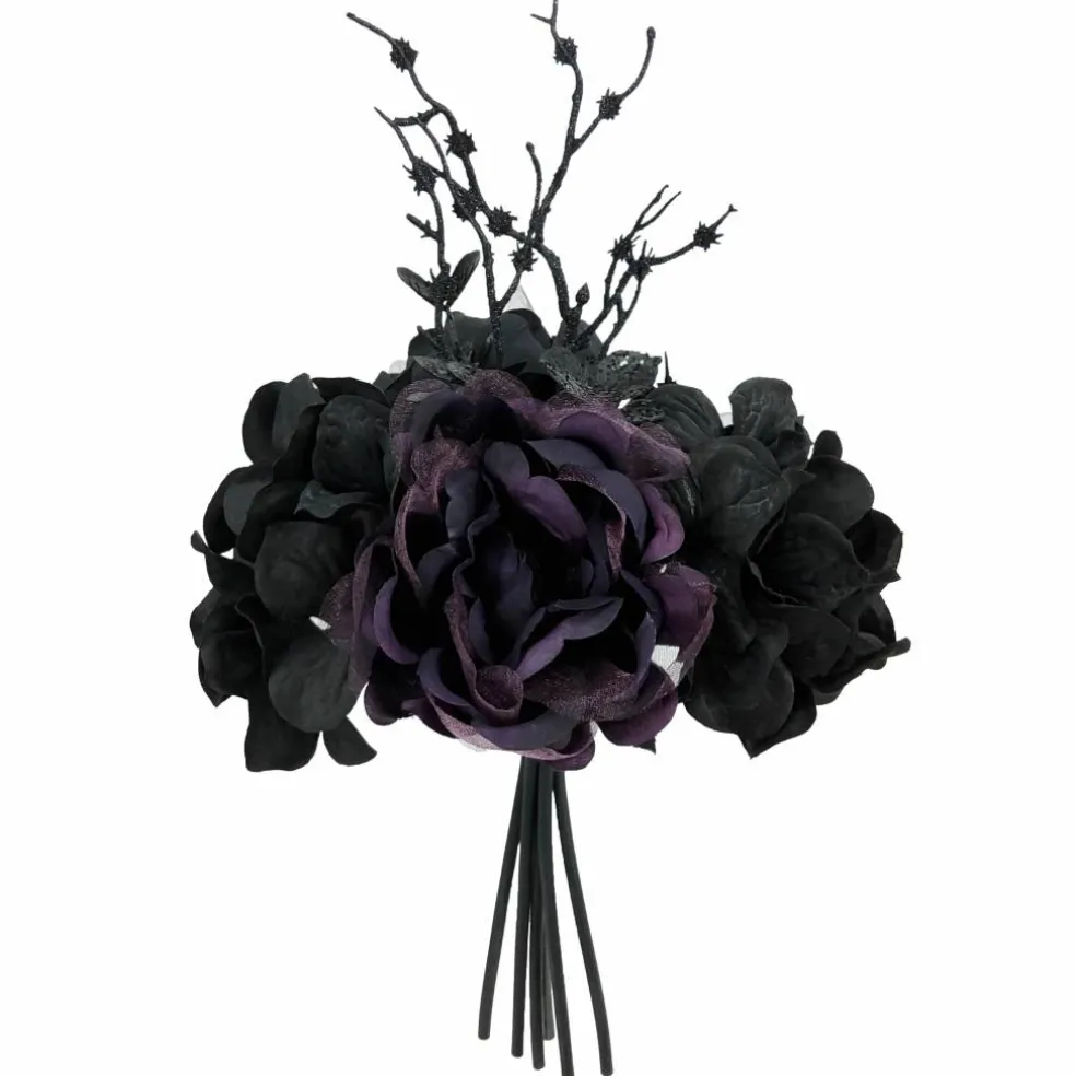 12" Black Hydrangea Mix Bouquet by Ashland®