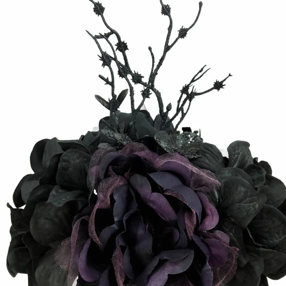 12" Black Hydrangea Mix Bouquet by Ashland®