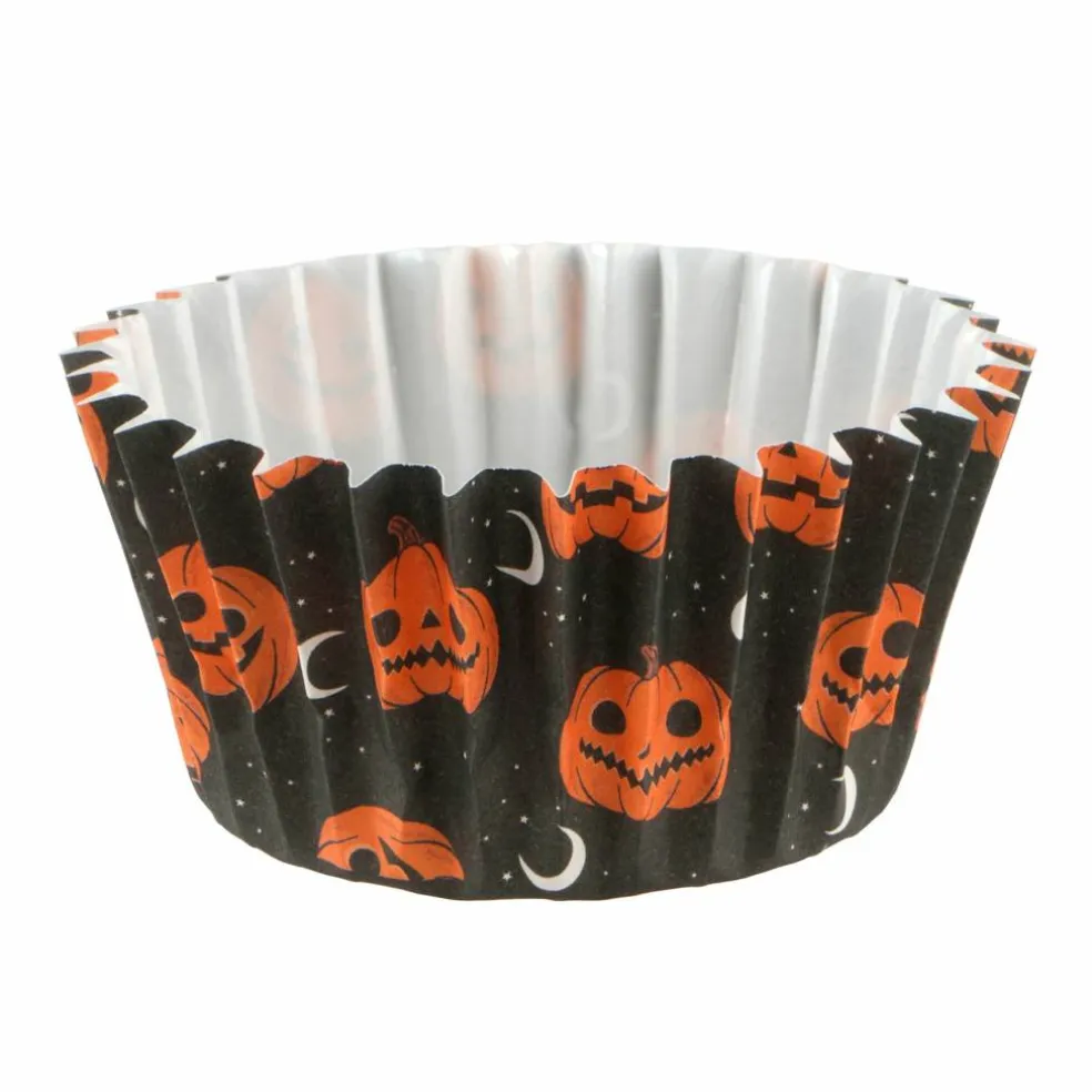 Black Jack-o'-Lantern Baking Cups, 24ct. by Makery™