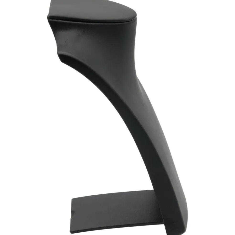 Black Leather Bust with Retractable Stand Jewelry Display 8 1/4" Tall, Set of 12