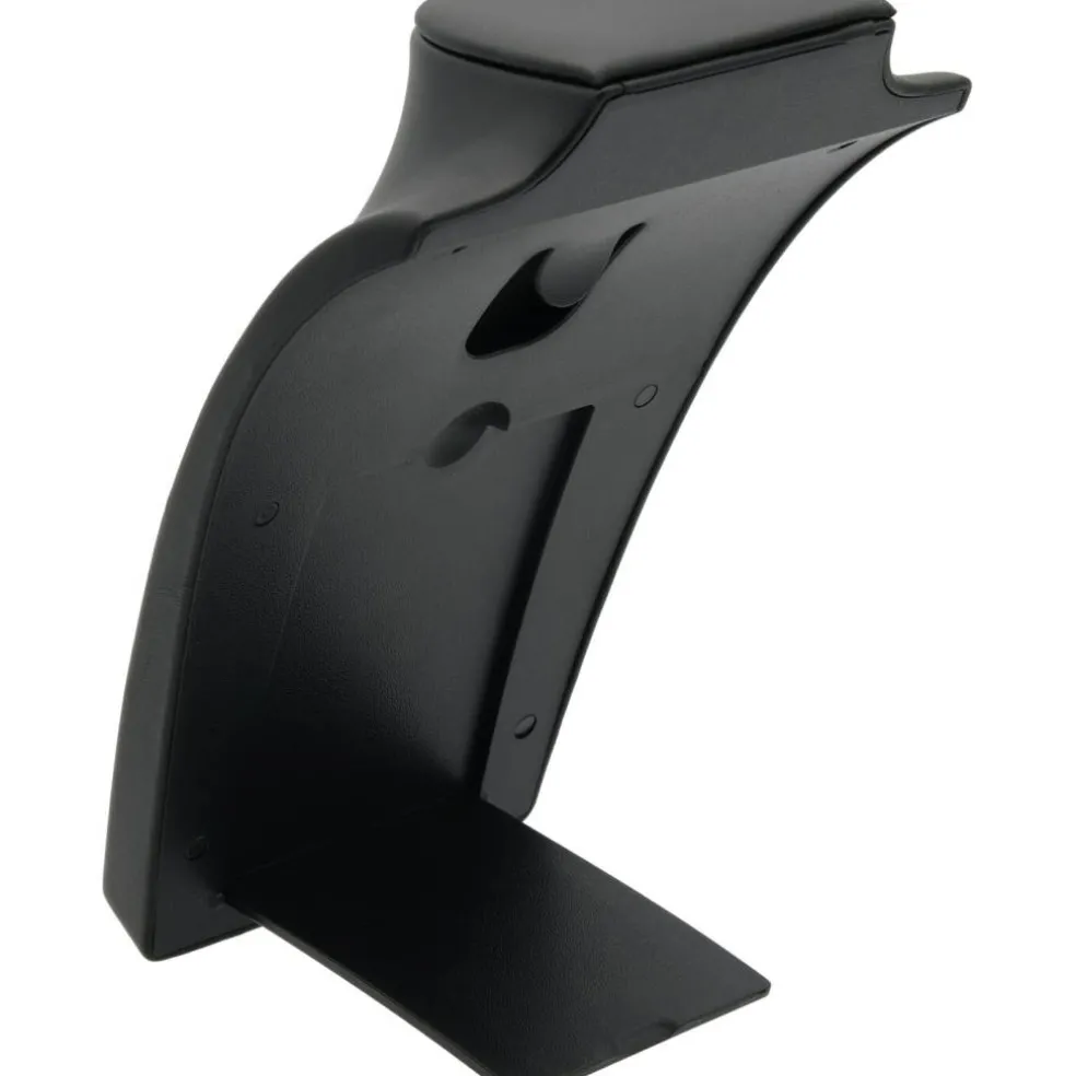 Black Leather Bust with Retractable Stand Jewelry Display 8 1/4" Tall, Set of 12