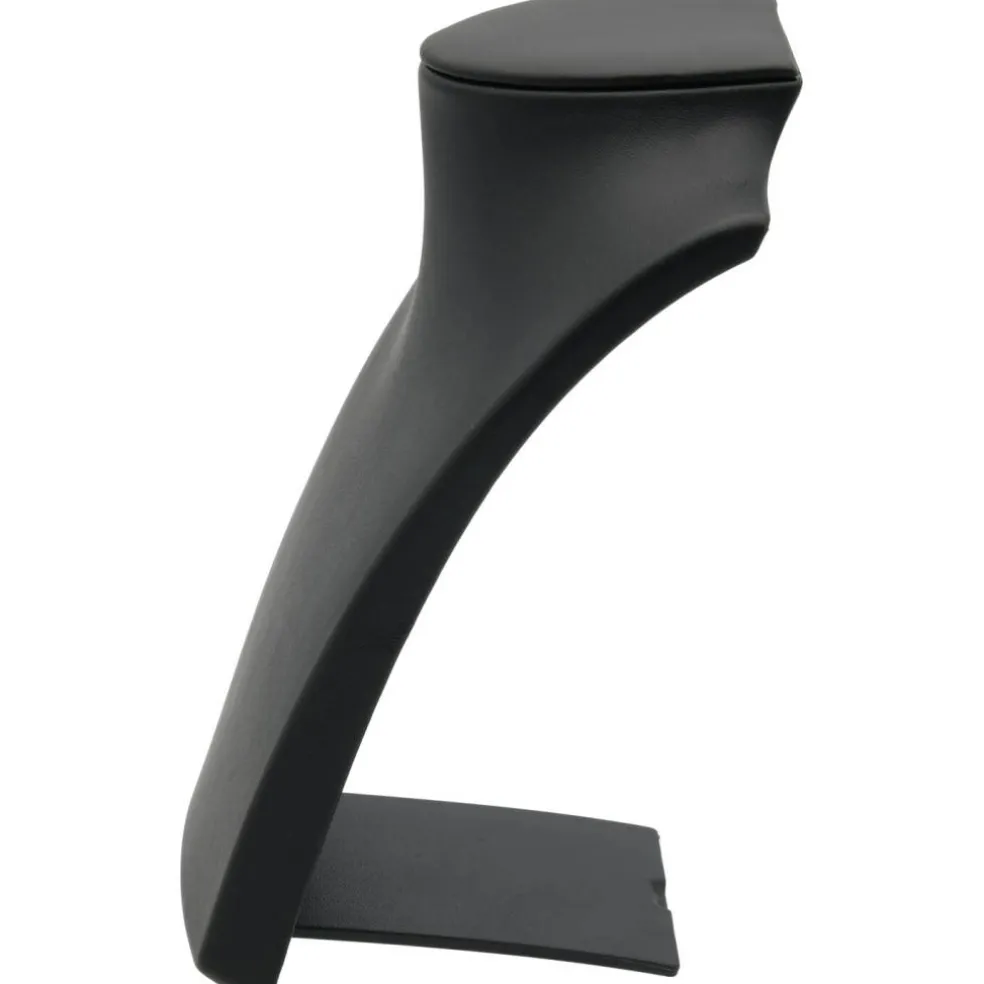 Black Leather Bust with Retractable Stand Jewelry Display 8 1/4" Tall, Set of 12