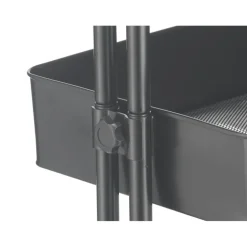 Black Lexington 4-Tier Rolling Cart by Simply Tidy™