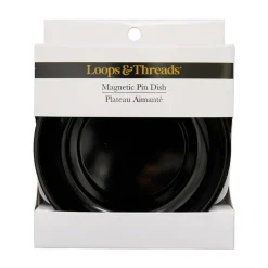 Black Magnetic Pin Dish by Loops & Threads®