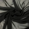 Black Matte Chiffon Fabric by the Yard, 58" Wide Lightweight Sheer Draping Fabric for Chuppah, Wedding Arch, Table Runner