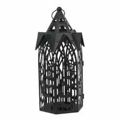Black Metal Bats Pillar Candle Lantern by Ashland®