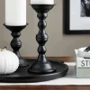 9.45" Black Metal Candle Holder by Ashland®