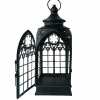 Black Metal Cathedral Lantern by Ashland®