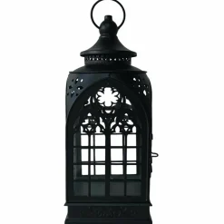 Black Metal Cathedral Lantern by Ashland®