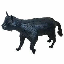 22.75" Black Metal Cat Tabletop Décor by Ashland®