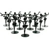 12 Black Metal Earring Dancers Jewelry Showcase Display Stands 3.25"
