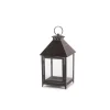 Black Metal & Glass Lantern Set, 11.75" & 16"