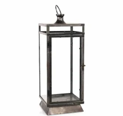 21.5" Black Metal Lantern