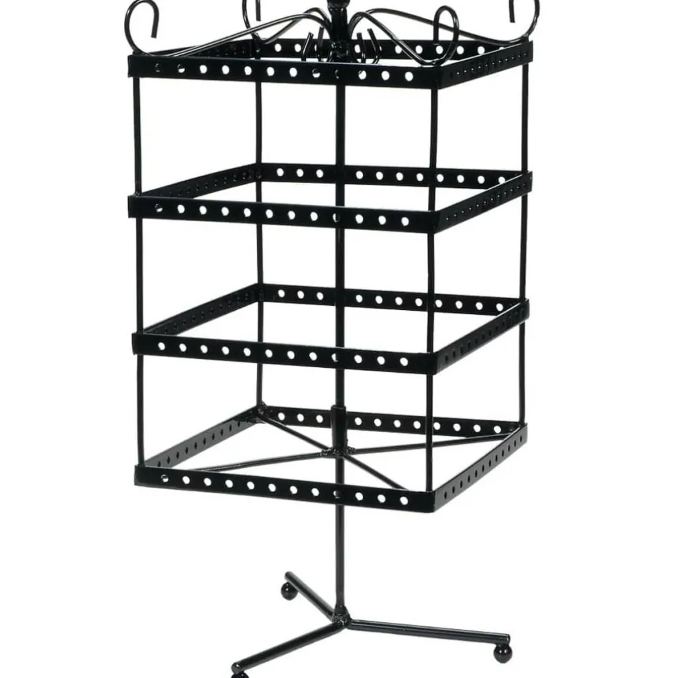 Black Metal Spinning Earring Rack by Bead Landing™