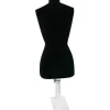 Black Necklace Bust Jewelry Body Window Case Displays 16" High