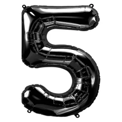 34" Black Number Foil Balloon