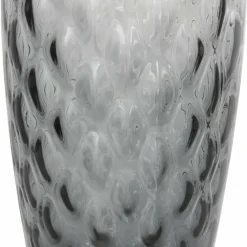 21" Black Ombre Handmade Glass Vase