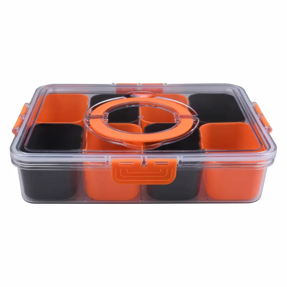 Black & Orange Halloween Snackle Box by Makery™