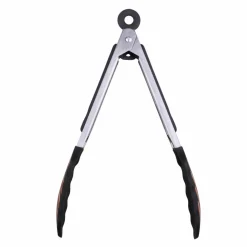 Black & Orange Stripes Mini Tongs by Makery™