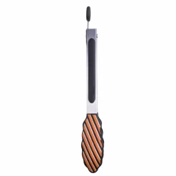 Black & Orange Stripes Mini Tongs by Makery™
