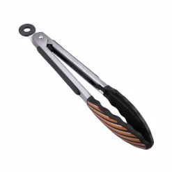Black & Orange Stripes Mini Tongs by Makery™