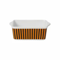 Black & Orange Stripped Mini Loaf Pan by Makery™