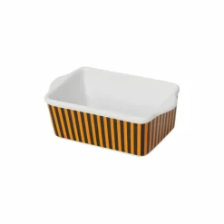 Black & Orange Stripped Mini Loaf Pan by Makery™