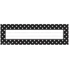 Black Polka Dots Flat Name Plates