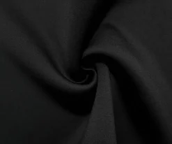 Black Poly Stretch Solid Neoprene Scuba Knit Fabric By the Yard