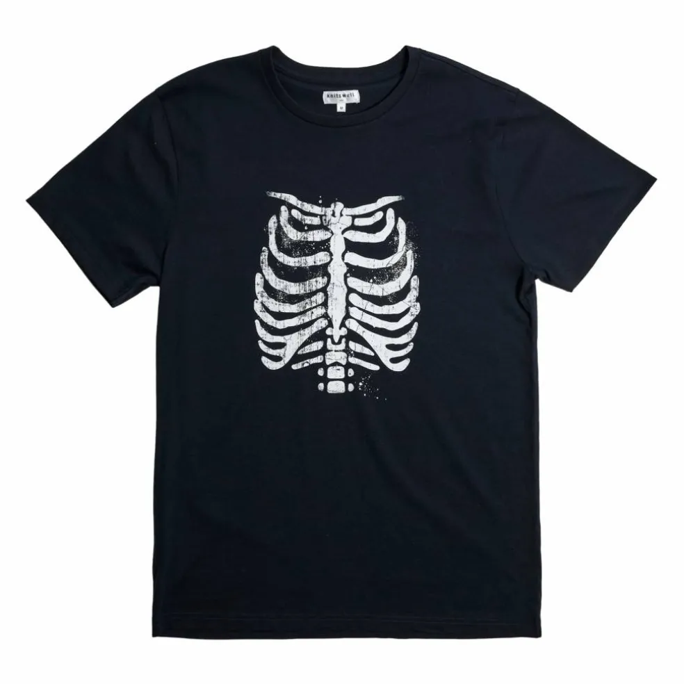 Black Ribcage Adult T-Shirt