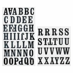 Black San Serif Alphabet Iron-On Transfers by Make Market®