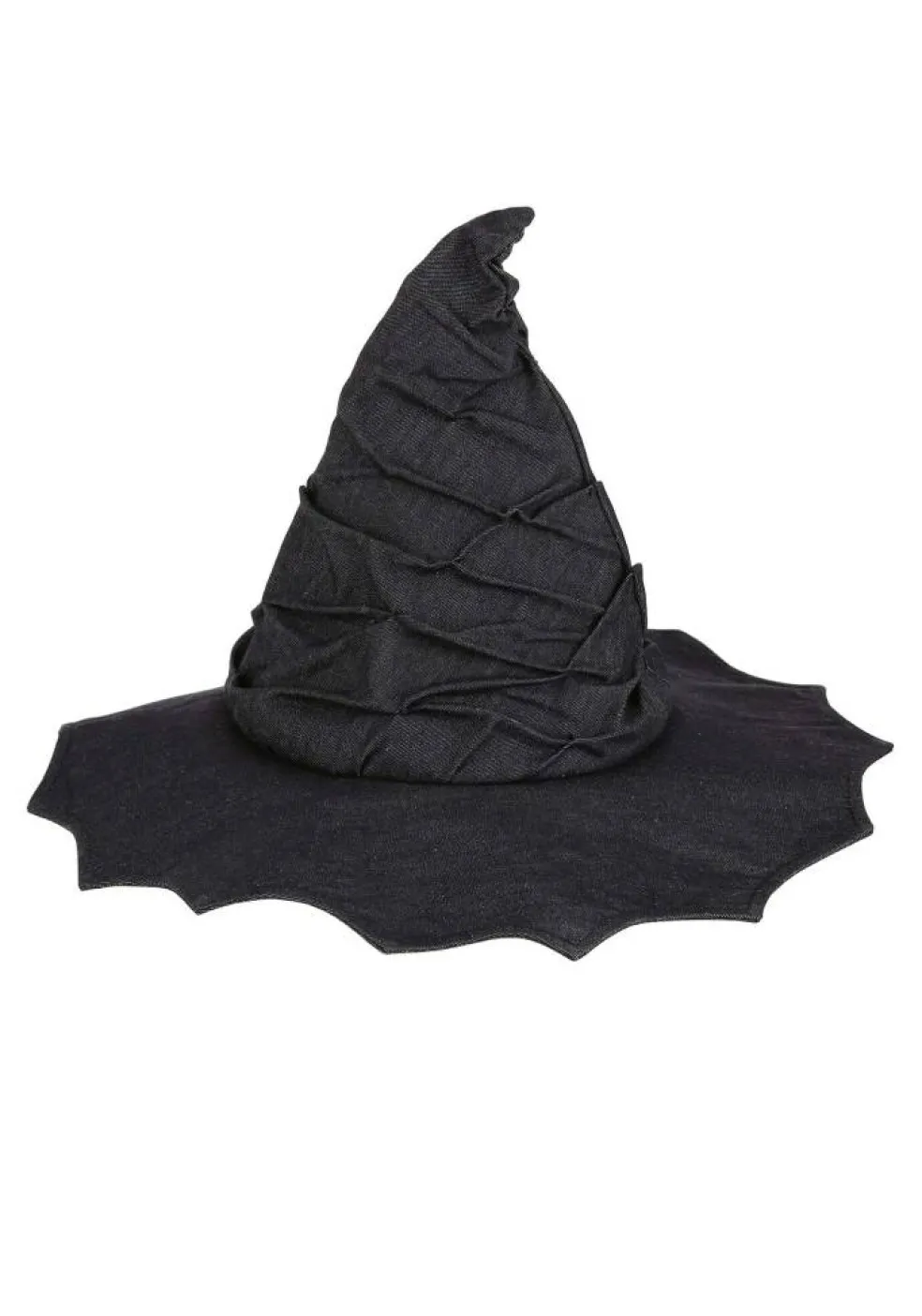 Black Scrunchie Witch Costume Hat