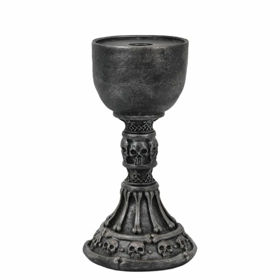 Black Skull Candle Holder by Ashland®