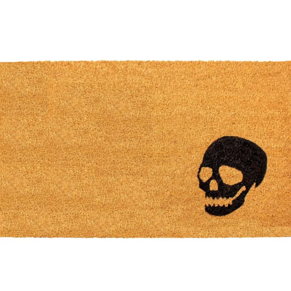 Black Skull Doormat