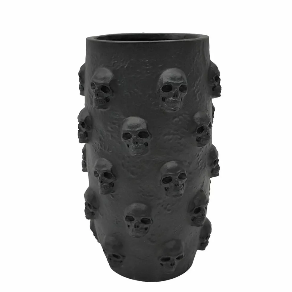 7.5" Black Skulls Vase by Ashland®
