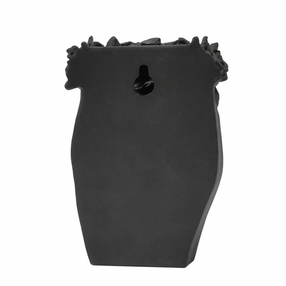 6.75" Black Skull Veil Bust Container by Ashland®