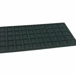 5 Black 50 Slot Pendant Jewelry Showcase Display Tray Inserts