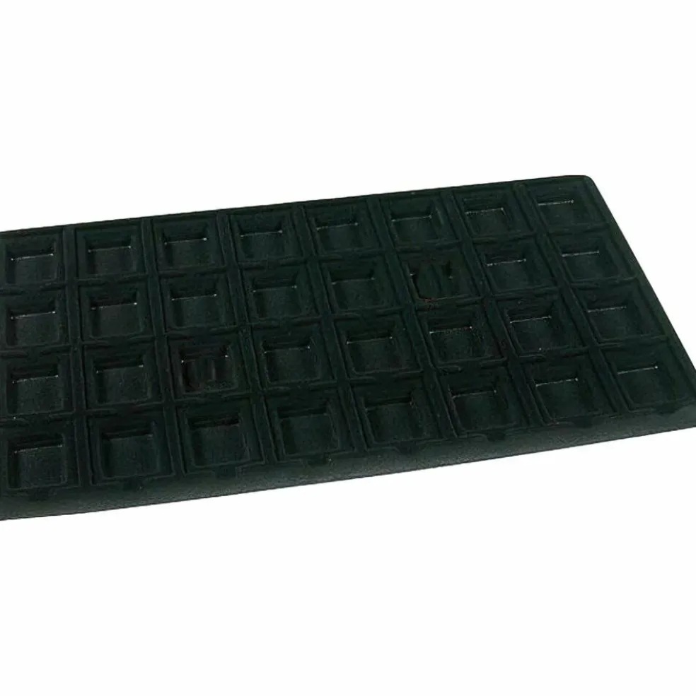 3 Black 32 Slot Puff Earring Cards Showcase Display Tray Inserts
