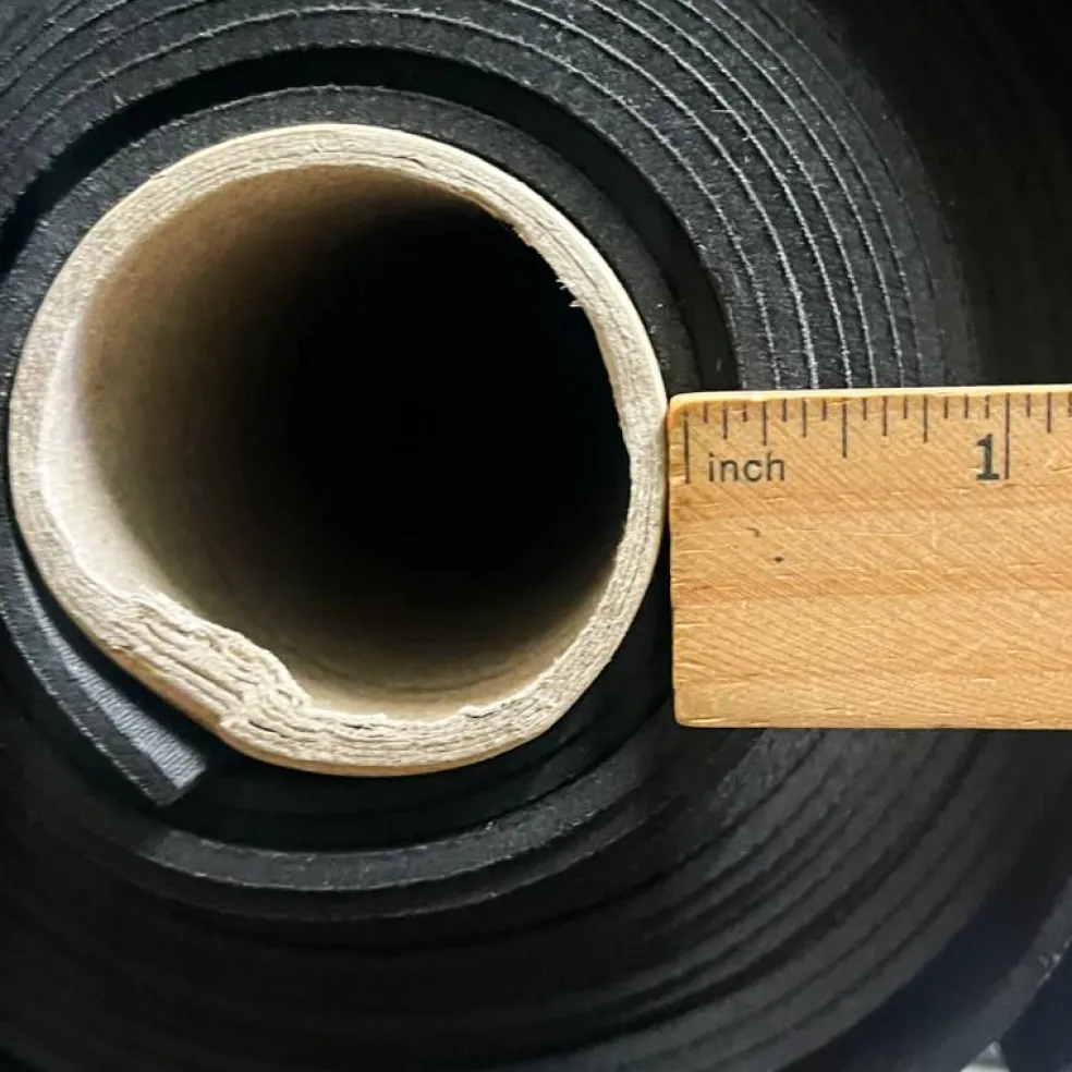 Black Solid Neoprene Fabric By the Yard
