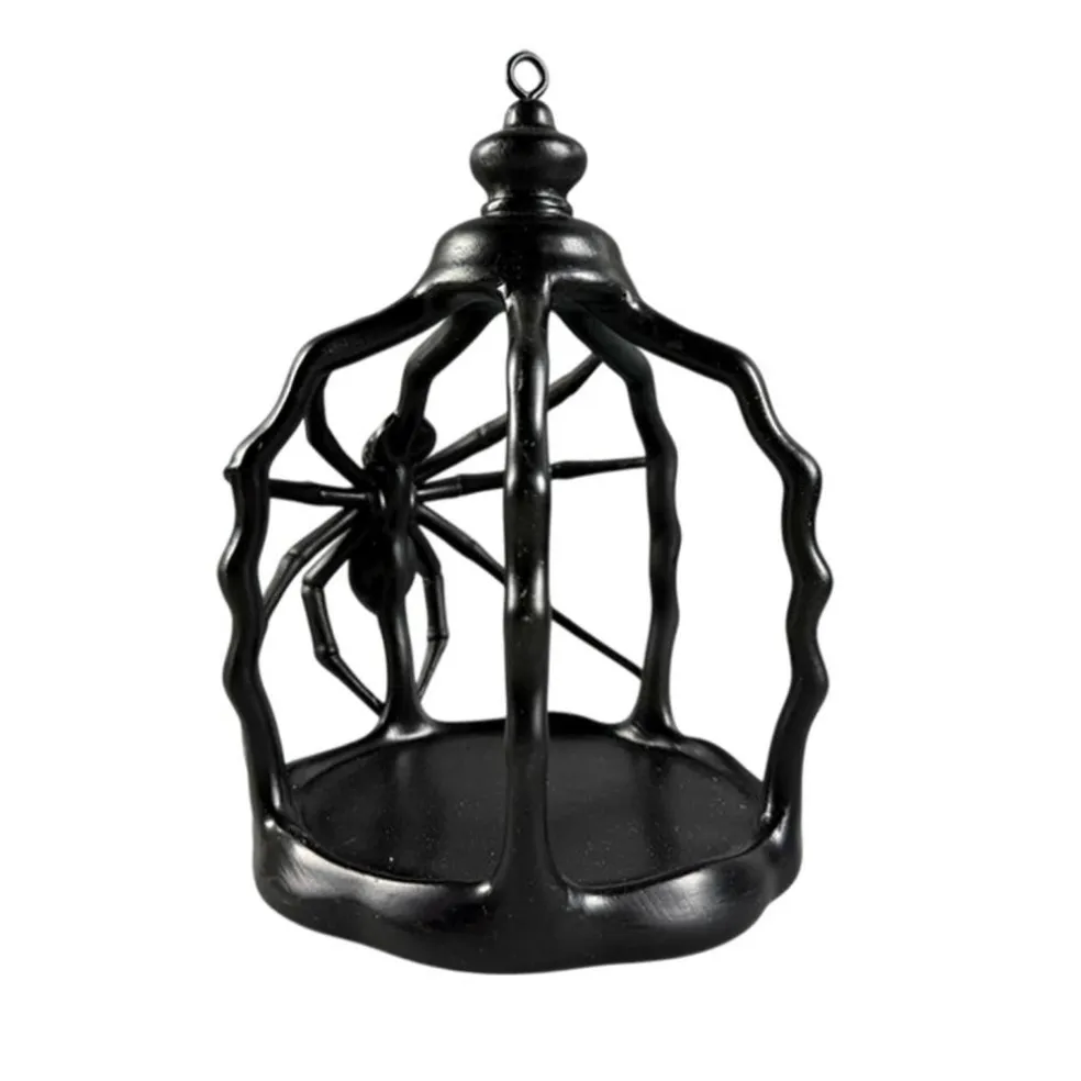 8.5" Black Spider Cage Planter by Ashland®