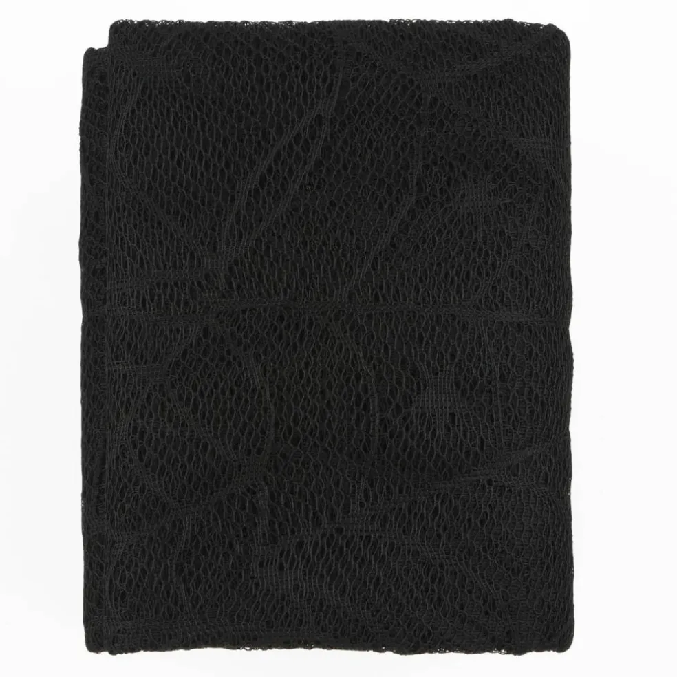 72" Black Spiderweb Lace Tablecover by Celebrate It™