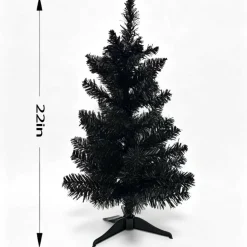 22" Black Tinsel Tree by Ashland®
