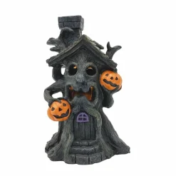 7" Black Tree House LED Mini Decoration by Ashland®