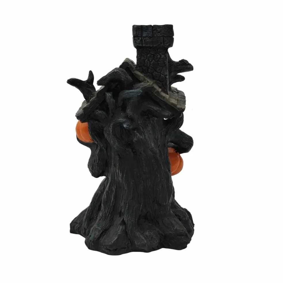 7" Black Tree House LED Mini Decoration by Ashland®