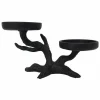 9" Black Tree Pillar Candle Holder by Ashland®