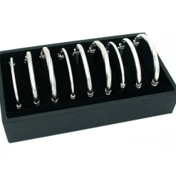Black Velvet Bangle Bracelet Display Tray Jewelry Case